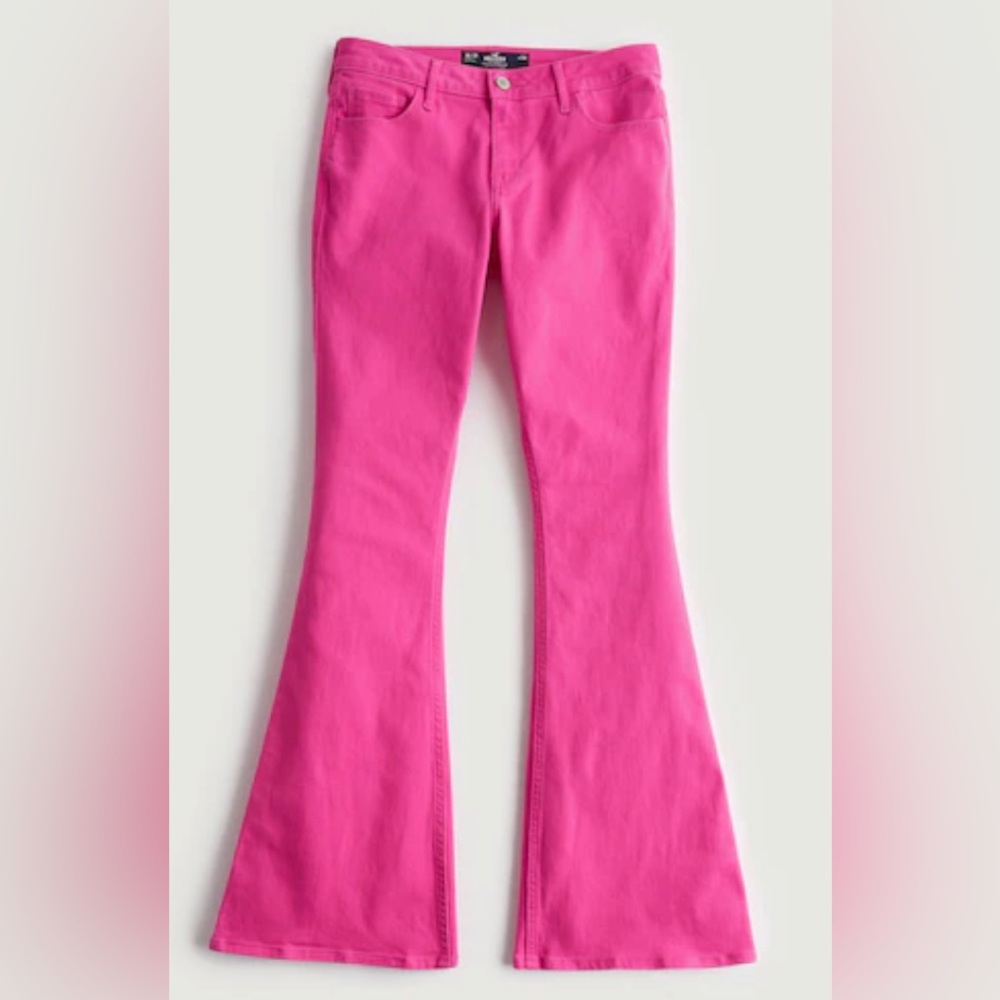 Hollister Low-Rise Pink Vintage Flare Jeans